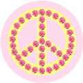 PEACE SYMBOL: Peace_Sign_Flower_Power Dahlia yellow on pink