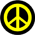 Yellow PEACE SIGN on Black Background