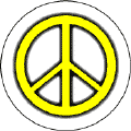 Glow Dark Yellow PEACE SIGN Black Border