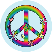 PEACE SIGN T-SHIRT SPECIAL: Hippie Flowers