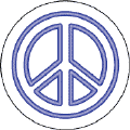 Neon Blue Peace Sign--Too Cool 