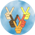 Victory for All Races Peace Hand