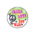 Make Love Not War-PEACE BUTTONS