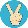 Peace Hand Caucasian 2