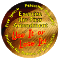 Exercise the First Amendment - Use It or Lose It-POLITICAL T-SHIRTS