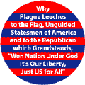 GOP Pledge of Allegiance - Why Plague Leeches to the Flag Unguided Statesmen of America-POLITICAL T-SHIRTS