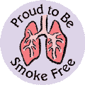 Proud to Be Smoke Free--PUBLIC HEALTH T-SHIRTS