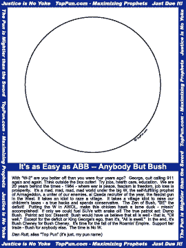 Anti-Bush Poster Layout