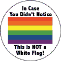 In Case You Didn't Notice - This is NOT a White Flag  Gay Pride Flag--Gay Pride Rainbow Store T-SHIRTS