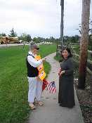 flag waving