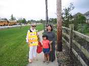 neighborhood protester