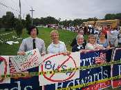 NO BUSH sign