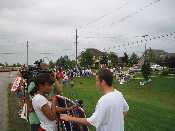 Protester interview