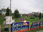 "No Jobs for Us, No Jobs for You" sign