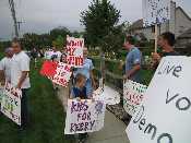 Bush protest
