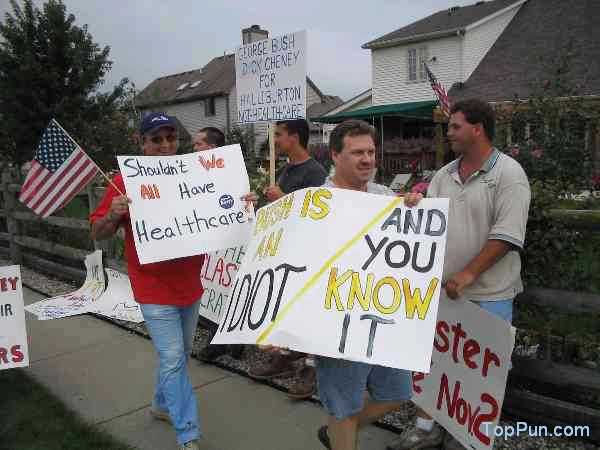 Bush Protest