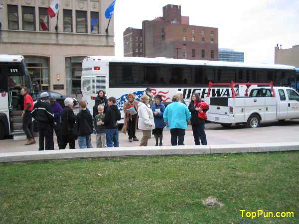 Jobs with Justice protest picture - Campaign to Protect Ohio's Future Demonstration