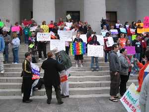 Jobs with Justice Protest Picture - Campaign to Protect Ohio's Future Demonstration