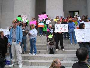 Jobs with Justice Protest Picture - Campaign to Protect Ohio's Future Demonstration