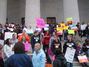 Jobs with Justice Protest Picture - Campaign to Protect Ohio's Future Demonstration