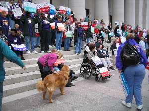 Jobs with Justice Protest Picture - Campaign to Protect Ohio's Future Demonstration