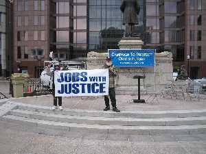 Jobs with Justice Protest Picture - Campaign to Protect Ohio's Future Demonstration