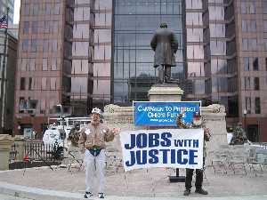 Jobs with Justice Protest Picture - Campaign to Protect Ohio's Future Demonstration