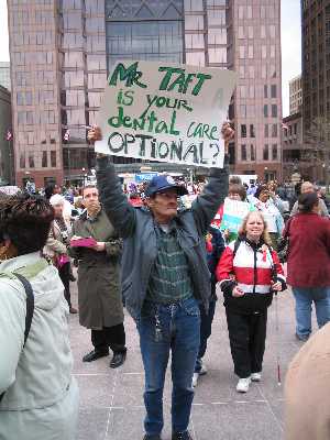 Jobs with Justice Protest Picture - Campaign to Protect Ohio's Future Demonstration