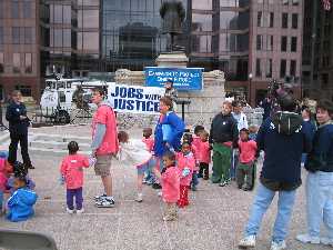 Jobs with Justice Protest Picture - Campaign to Protect Ohio's Future Demonstration