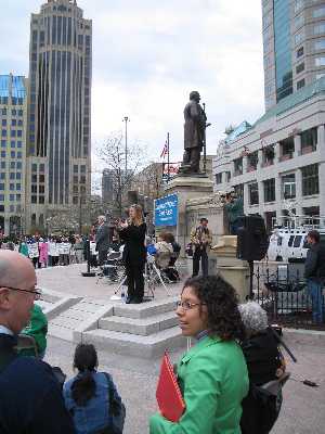 Jobs with Justice Protest Picture - Campaign to Protect Ohio's Future Demonstration