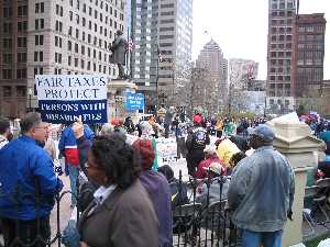 Jobs with Justice Protest Picture - Campaign to Protect Ohio's Future Demonstration