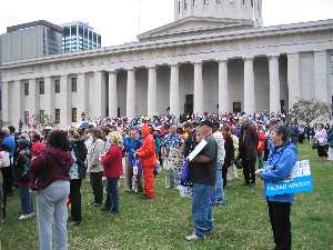 Jobs with Justice Protest Picture - Campaign to Protect Ohio's Future Demonstration