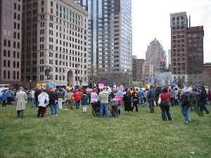 Jobs with Justice Protest Picture - Campaign to Protect Ohio's Future Demonstration