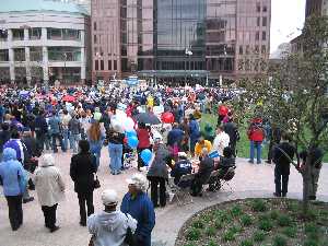 Jobs with Justice Protest Picture - Campaign to Protect Ohio's Future Demonstration