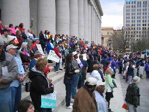 Jobs with Justice Protest Picture - Campaign to Protect Ohio's Future Demonstration