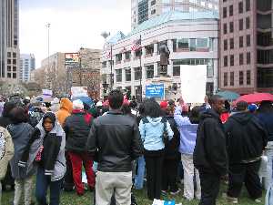 Jobs with Justice Protest Picture - Campaign to Protect Ohio's Future Demonstration